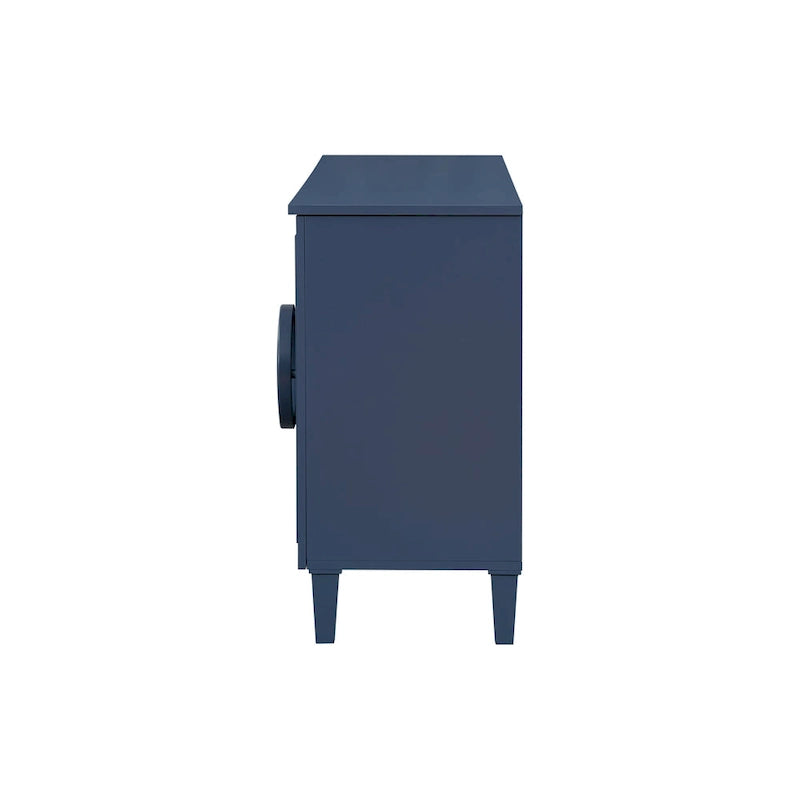 Four-door sideboard with French-Inspired,Suitable for Living Rooms, Entrance and Study Rooms