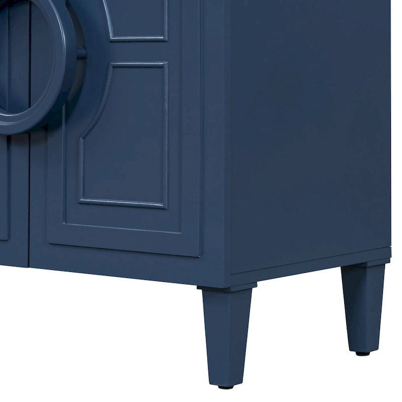 Four-door sideboard with French-Inspired,Suitable for Living Rooms, Entrance and Study Rooms