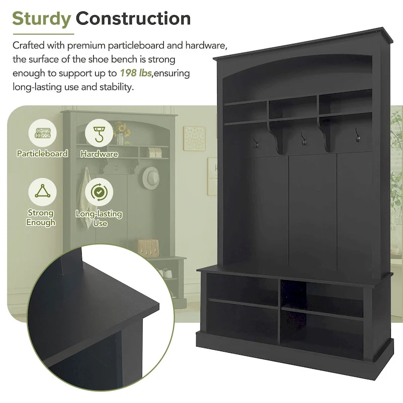 47.2 Wide Hall Tree with Storage