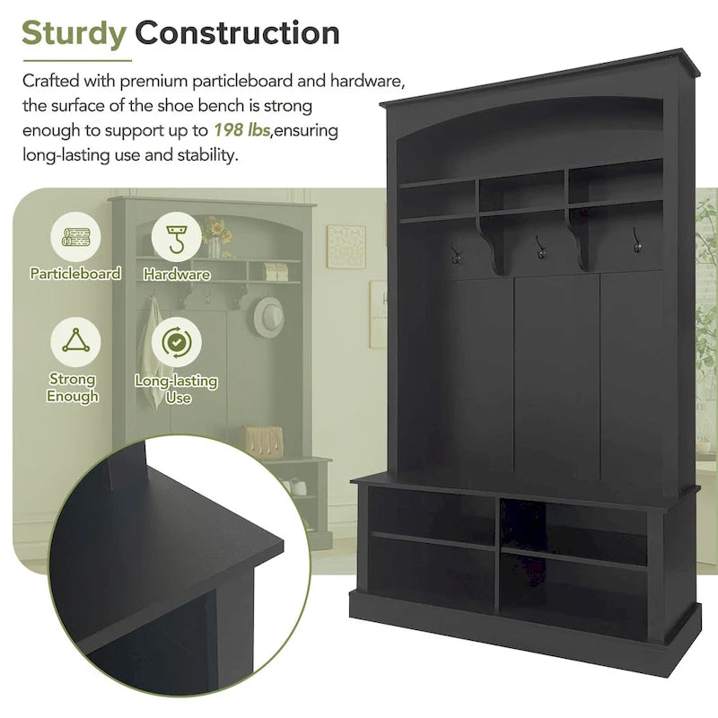 47.2 Wide Hall Tree with Storage