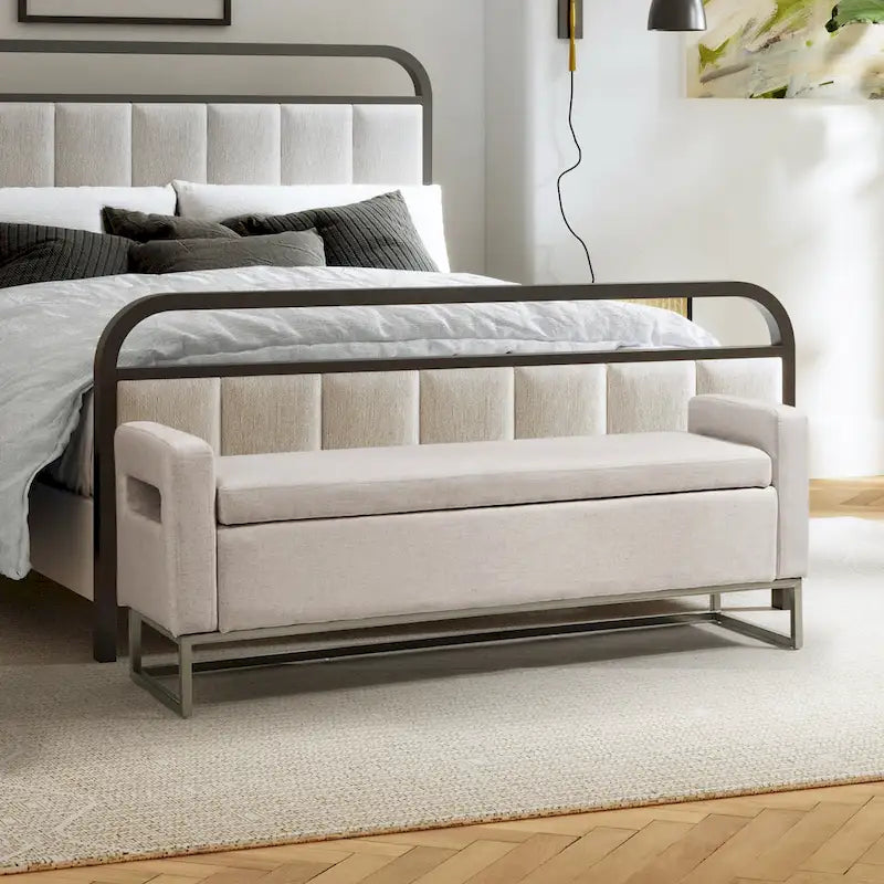 Modern Upholstered Storage Bench