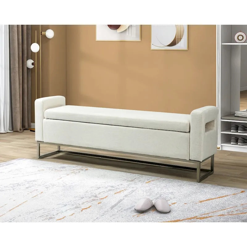 Modern Upholstered Storage Bench