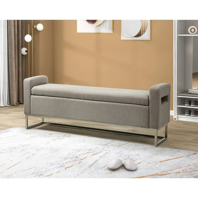 Modern Upholstered Storage Bench