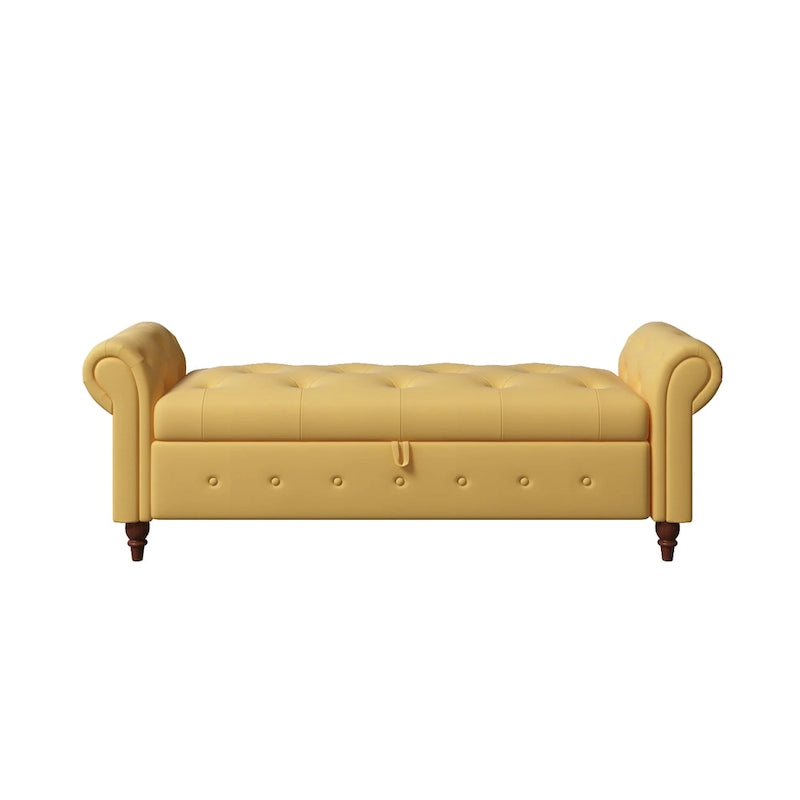 63 Bed Bench Entryway Storage Bench for Living Room Bedroom