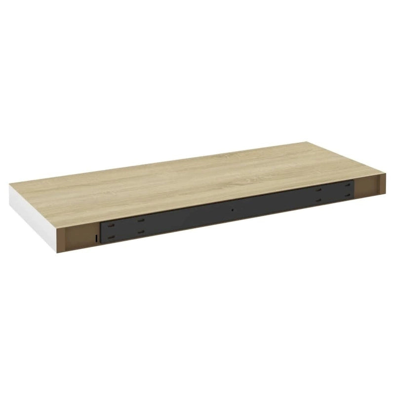 Floating Wall Shelves 2 pcs 23.6x9.3x1.5 MDF - 23.6 x 9.3 x 1.5 (L x W x H)