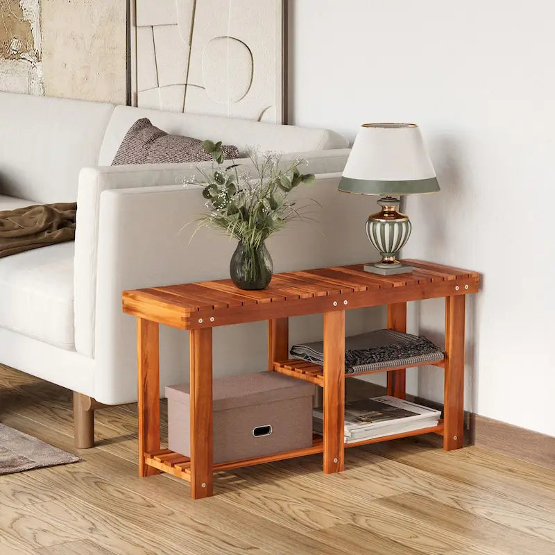 3-Tier Shoe Rack Bench for Entryway, Hallway, Livingroom