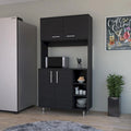 Pantry Cabinet with Three Open Shelves