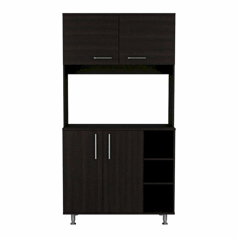 Pantry Cabinet with Three Open Shelves