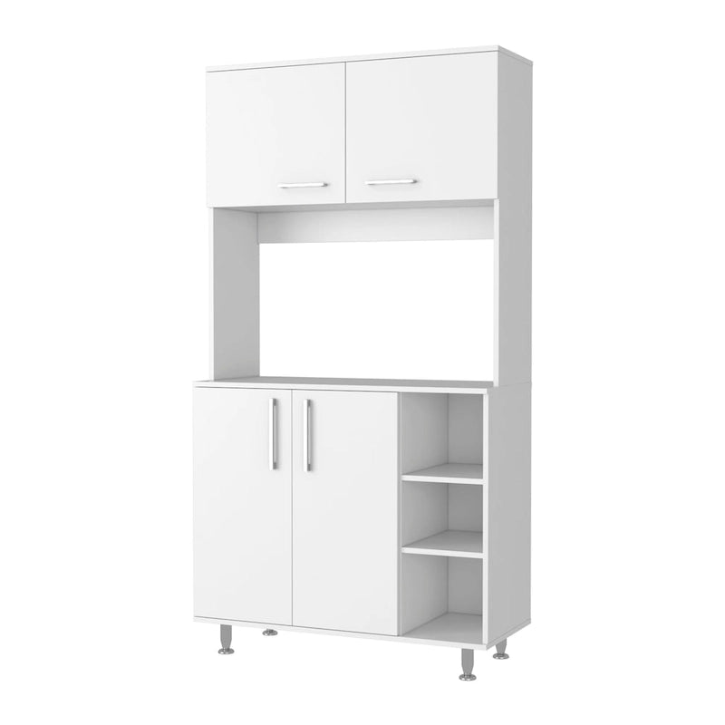 Pantry Cabinet with Three Open Shelves
