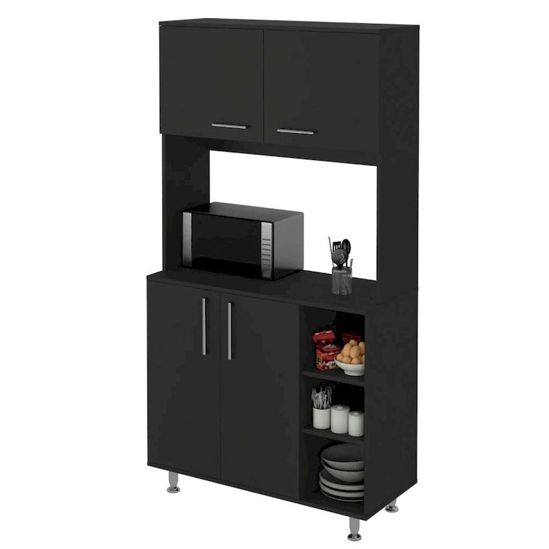 Pantry Cabinet with Three Open Shelves