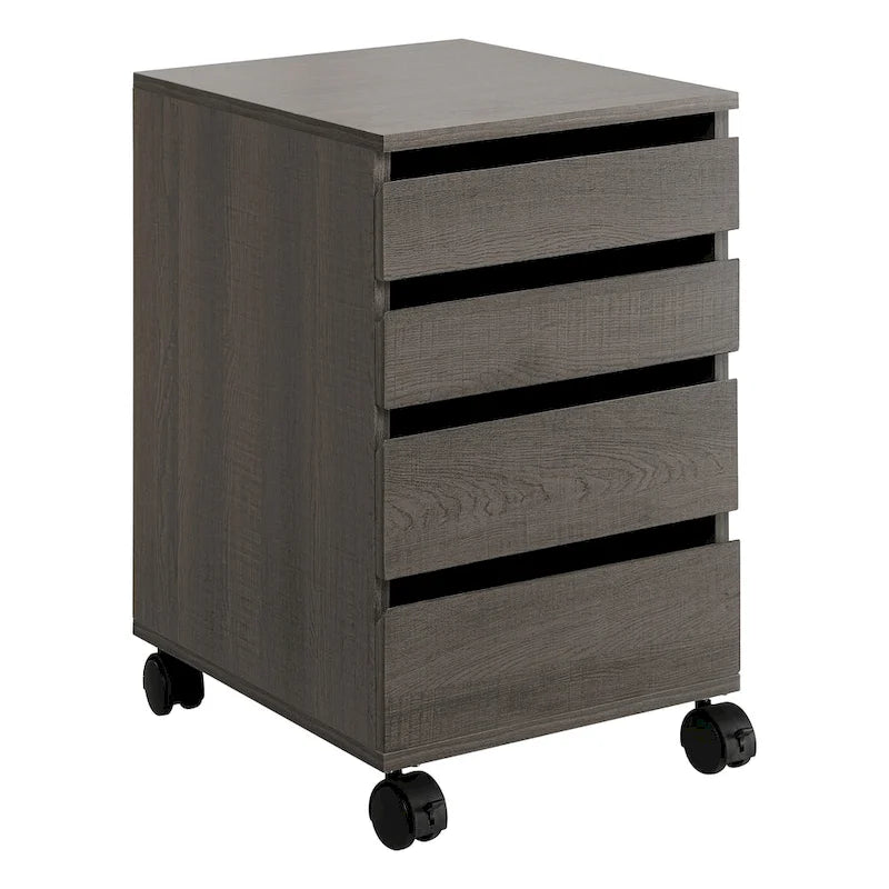 4-Drawer Mobile Storage Cart with Locking Casters