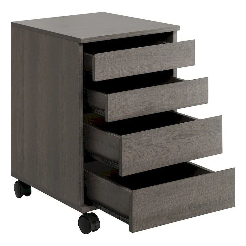 4-Drawer Mobile Storage Cart with Locking Casters