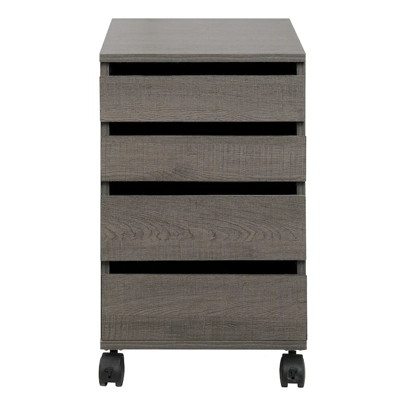 4-Drawer Mobile Storage Cart with Locking Casters