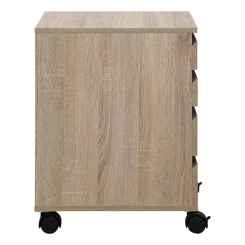 4-Drawer Mobile Storage Cart with Locking Casters