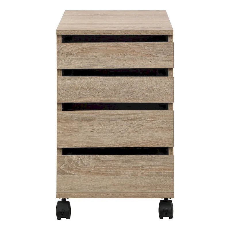 4-Drawer Mobile Storage Cart with Locking Casters