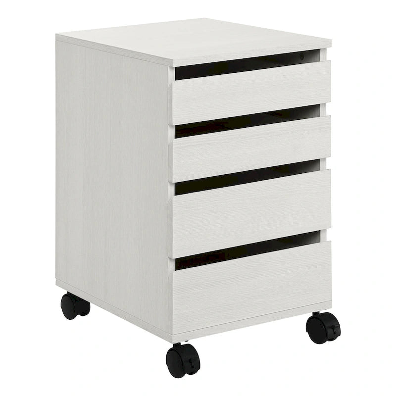 4-Drawer Mobile Storage Cart with Locking Casters