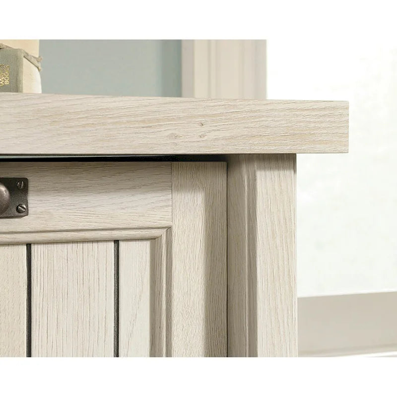Lateral File Cabinet with Locking Drawers, Chalked Chestnut