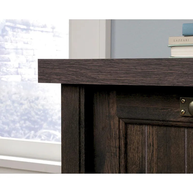 Lateral File Cabinet with Locking Drawers, Chalked Chestnut