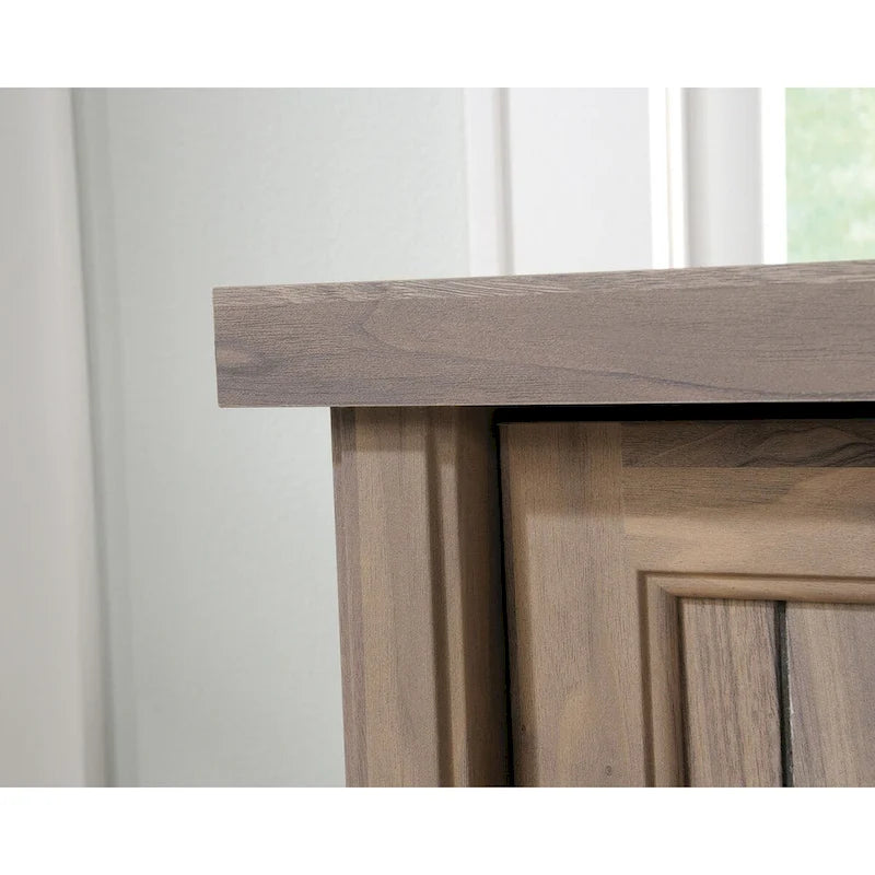 Lateral File Cabinet with Locking Drawers, Chalked Chestnut