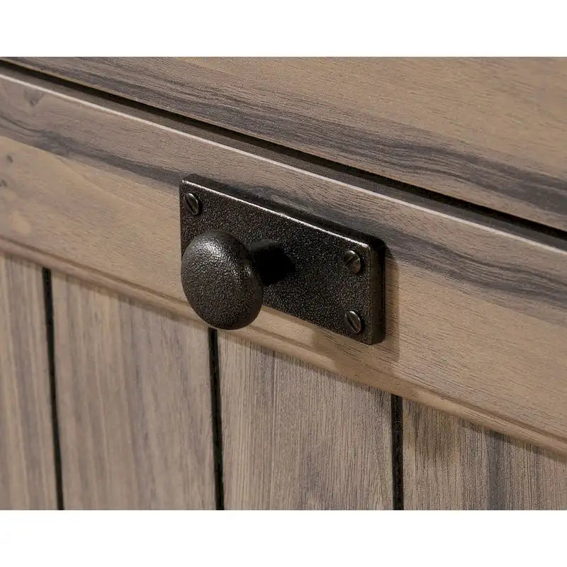 Lateral File Cabinet with Locking Drawers, Chalked Chestnut