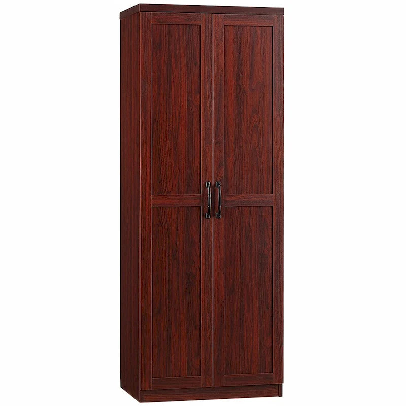 Freestanding Storage Cabinet with 2 Adjustable Shelves and Door