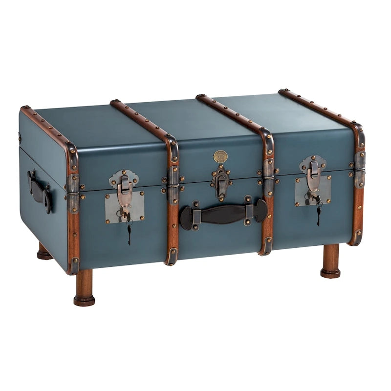 Black Campaign-Style Storage Furniture