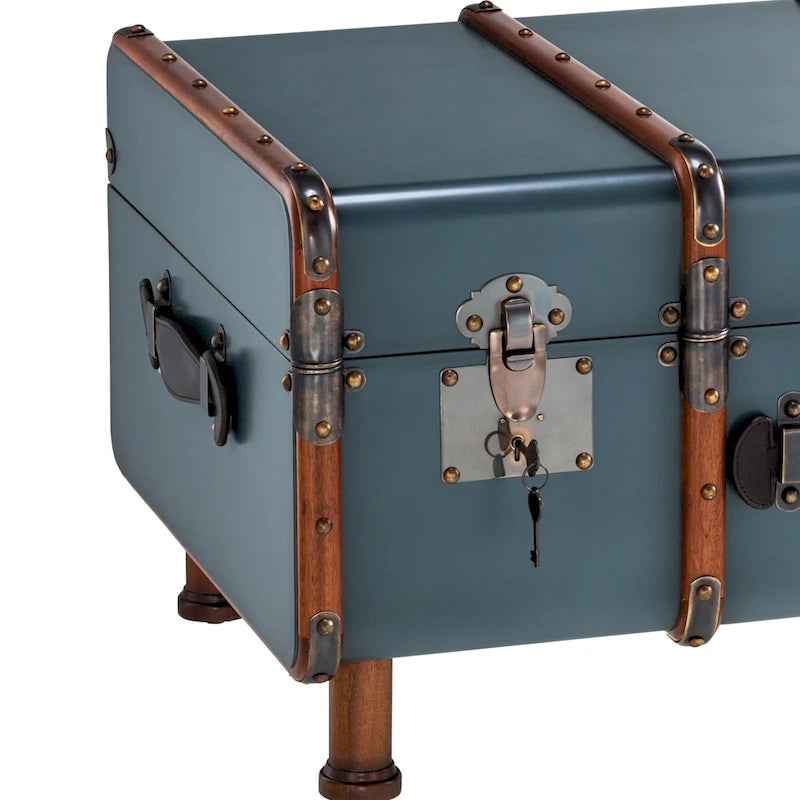 Black Campaign-Style Storage Furniture