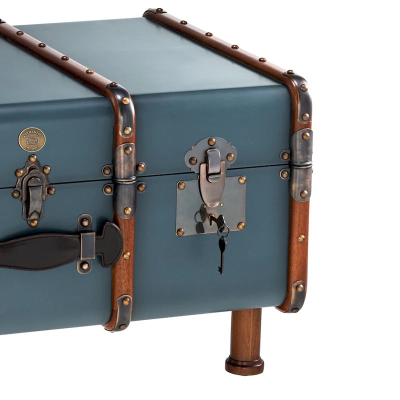 Black Campaign-Style Storage Furniture