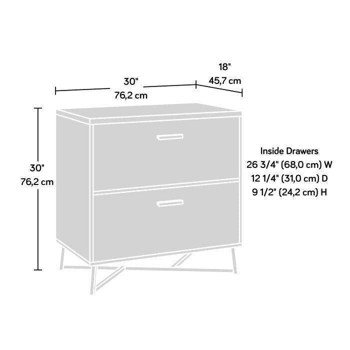 Industrial Lateral File Cabinet with 2 Drawers