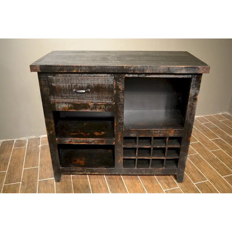 Wine Bar Cabinet with Rack - 48 inch