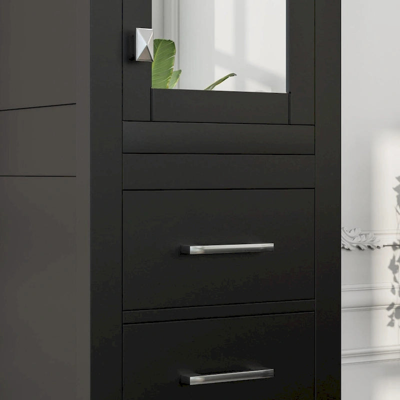 18W x 20D x 72H Espresso Freestanding Linen Cabinet