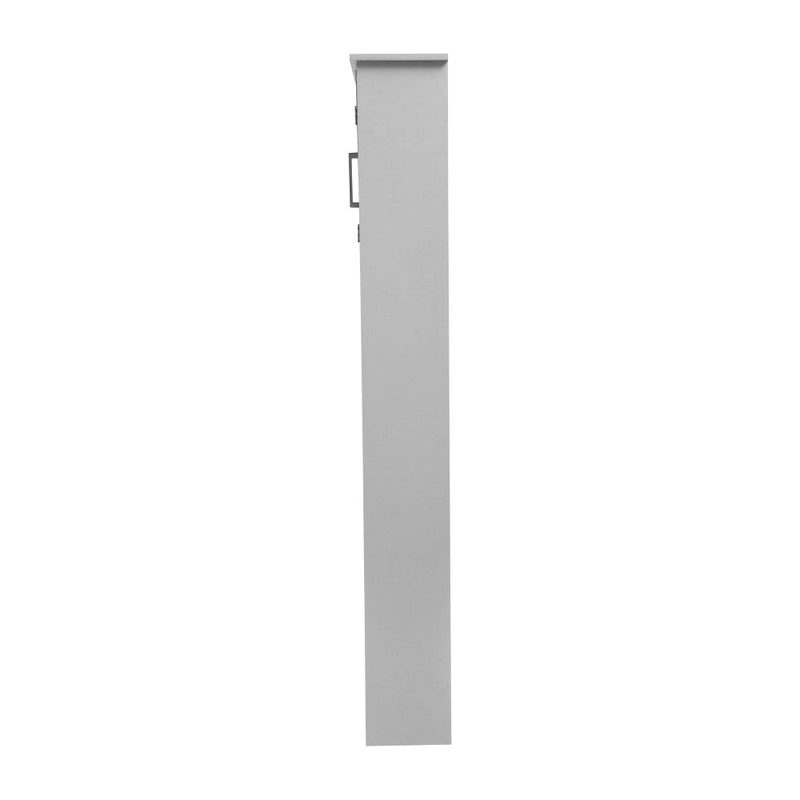 Gray Modern Over the Toilet Cabinet Storage Organizer with 2 Shelves and Doors