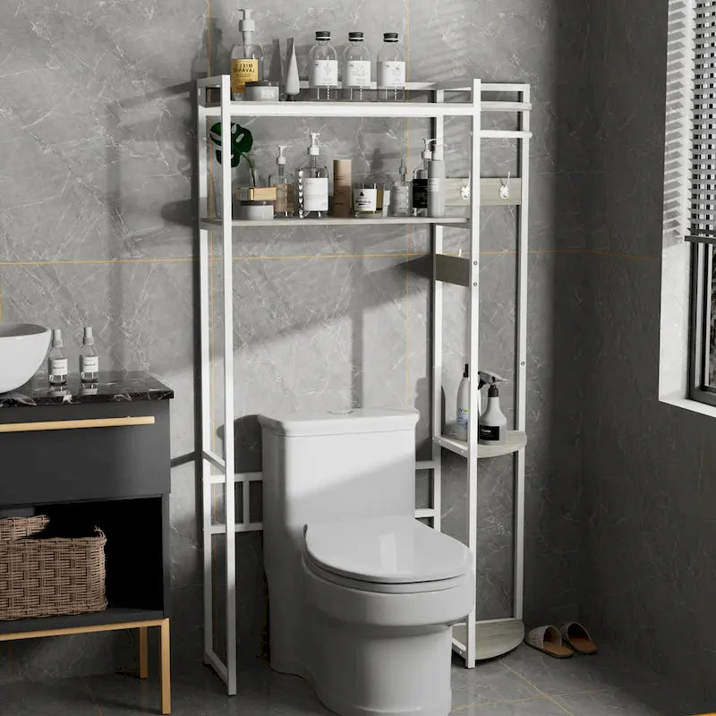 Large Over The Toilet Storage Cabinet Washing Machine Rack Organizer