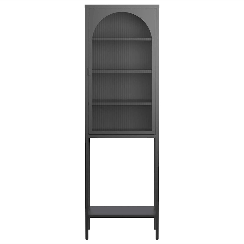 Metal Glass Door Display Storage Cabinet