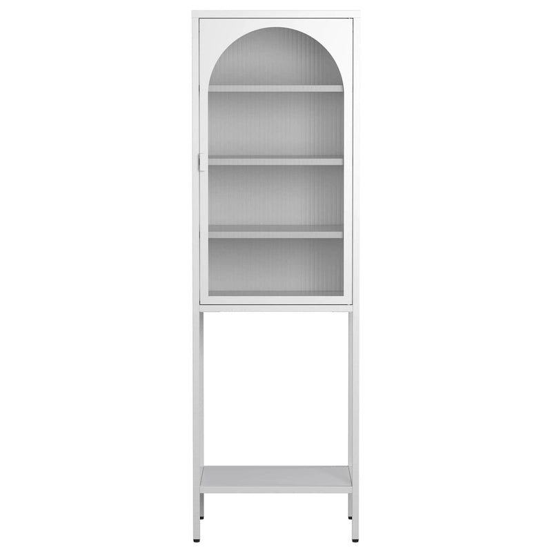 Metal Glass Door Display Storage Cabinet